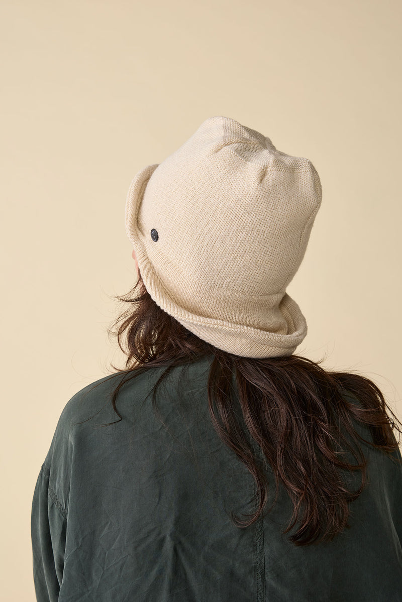 KNIT CAP / AVIATOR / IVORY
