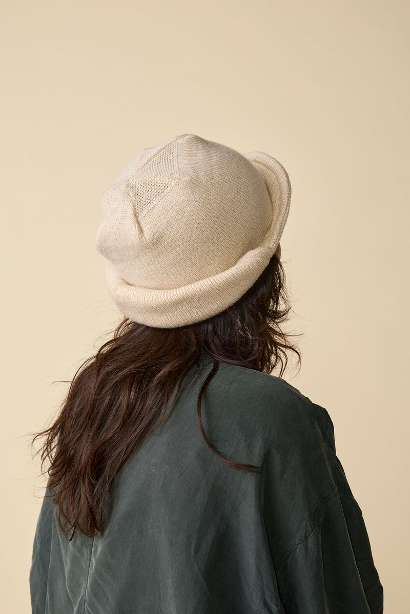 KNIT CAP / AVIATOR / IVORY