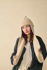 RABBIT KNIT / BALKY WOOL / LIGHT BEIGE