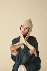 RABBIT KNIT / BALKY WOOL / LIGHT BEIGE