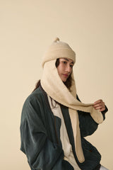 RABBIT KNIT / BALKY WOOL / LIGHT BEIGE