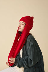 RABBIT KNIT / BALKY WOOL / RED