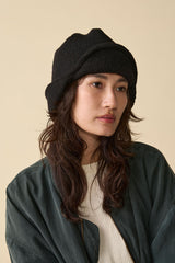KNIT CAP / AVIATOR / BLACK