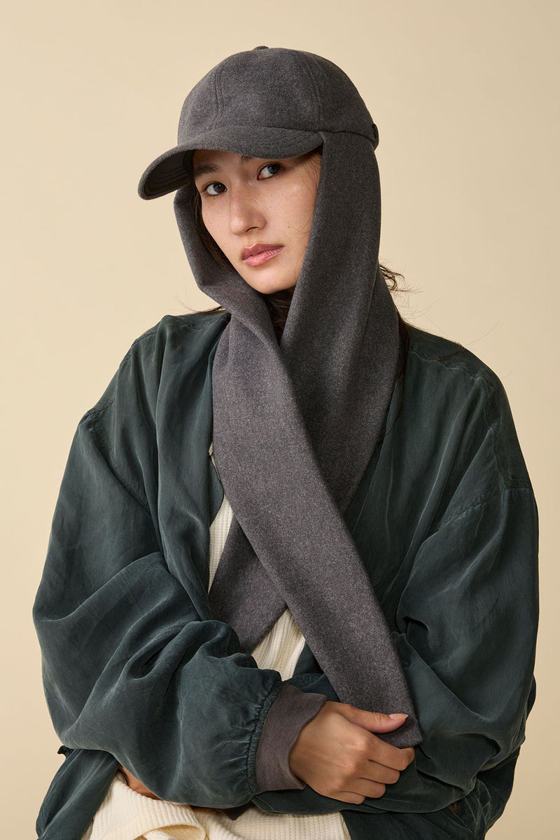 RABBIT CAP / WOOLET / CHARCOAL