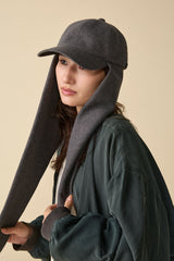 RABBIT CAP / WOOLET / CHARCOAL