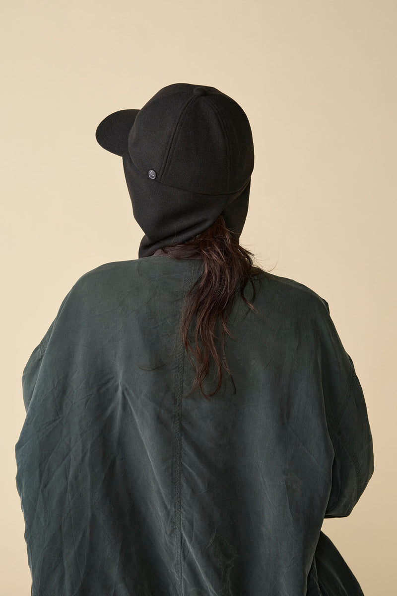 RABBIT CAP / WOOLET / BLACK