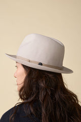 FELT HAT / RABBIT FRONT PINCH TASSEL / IVORY