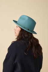 FELT HAT / RABBIT FRONT PINCH TASSEL / SKY BLUE