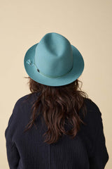 FELT HAT / RABBIT FRONT PINCH TASSEL / SKY BLUE