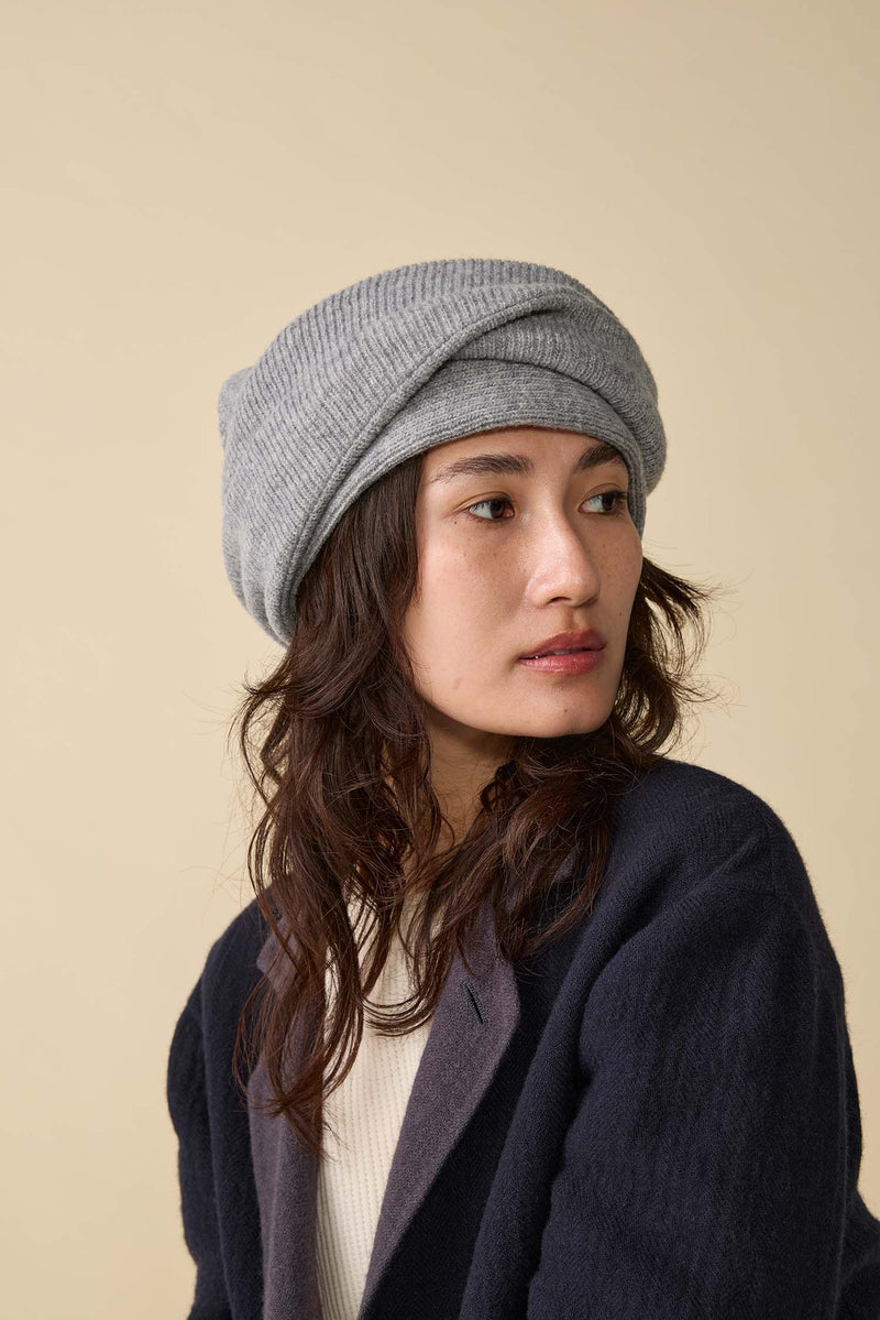 KNIT CAP / HEADWRAP / GRAY
