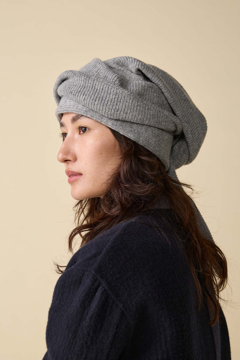 KNIT CAP / HEADWRAP / GRAY