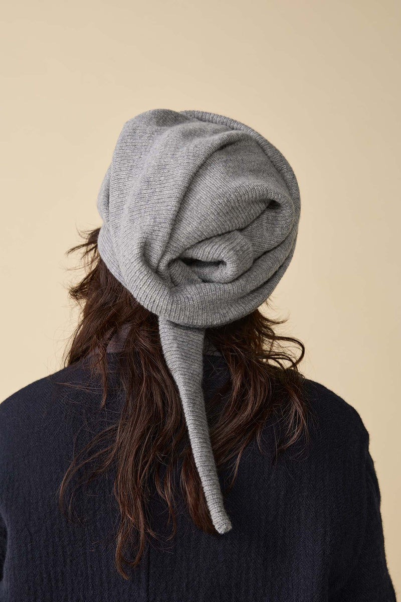 KNIT CAP / HEADWRAP / GRAY