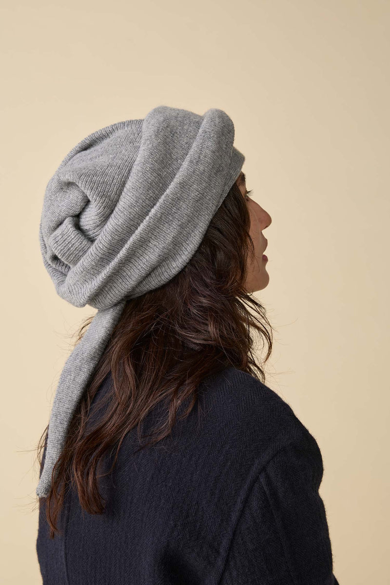 KNIT CAP / HEADWRAP / GRAY