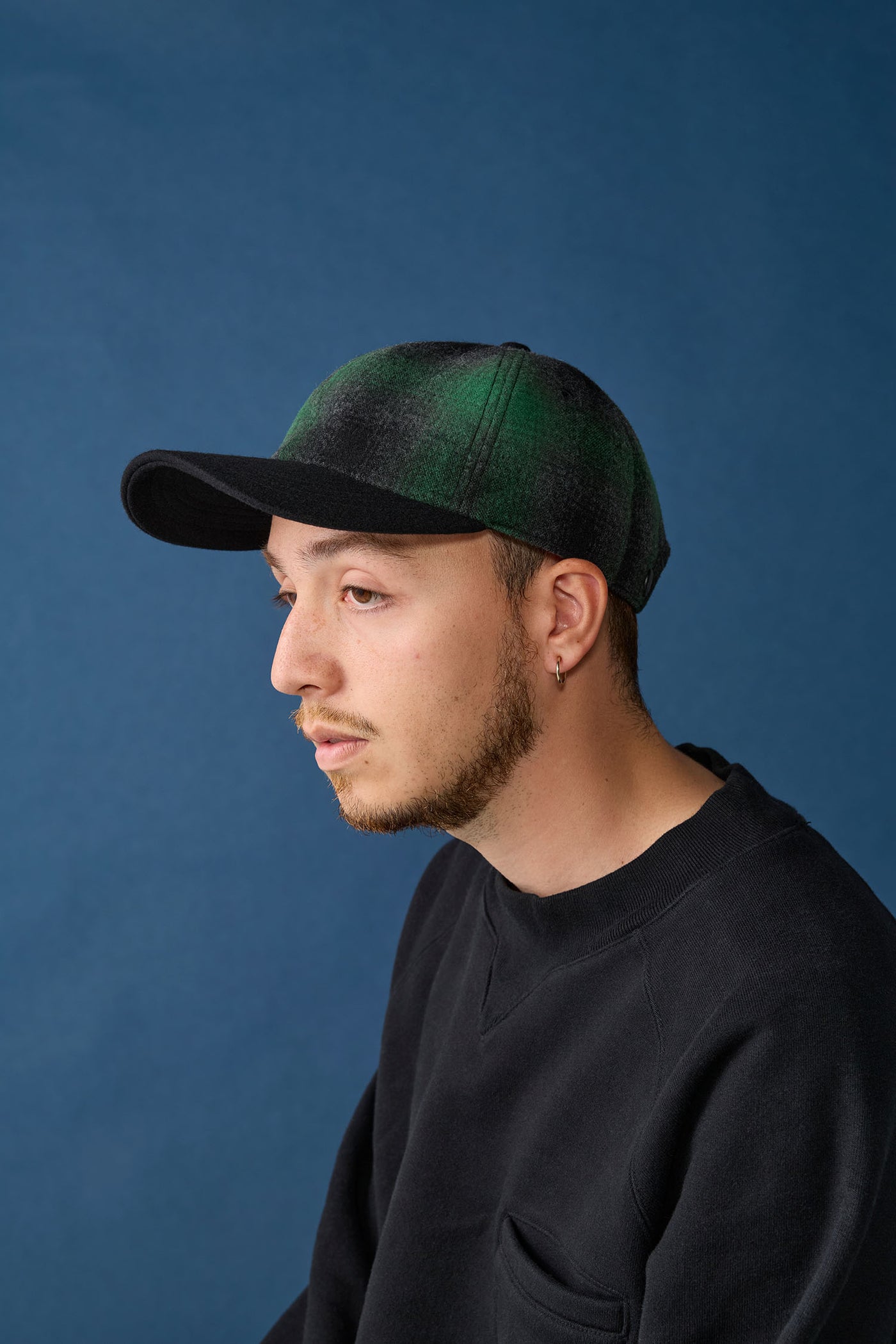 メンズウェア cph felt wappen classic bb cap green キャップ | 帽子通販｜CPH(シーピーエイチ）6 PANEL CAP / OMBRE CHECK