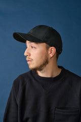 DEEP 6 PANEL CAP / SYNTHETIC SUEDE / BLACK