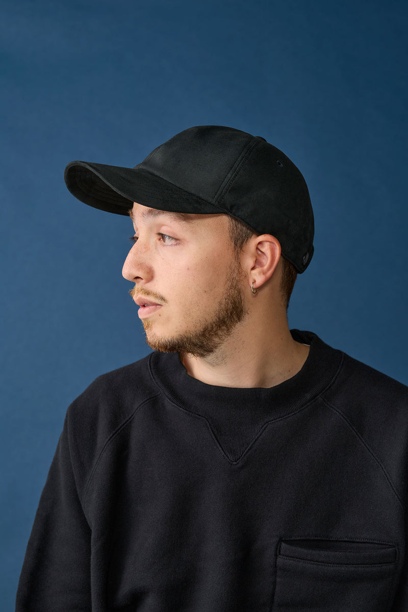 DEEP 6 PANEL CAP / SYNTHETIC SUEDE / BLACK