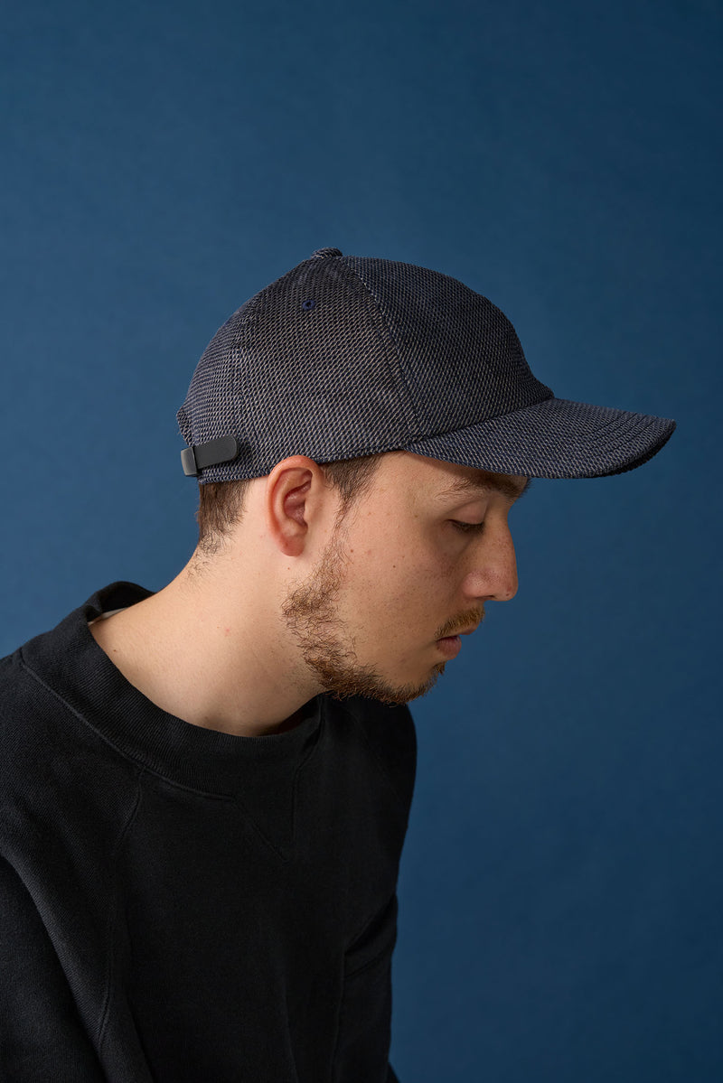 DEEP 6 PANEL CAP / PRINTED CODE / NAVY