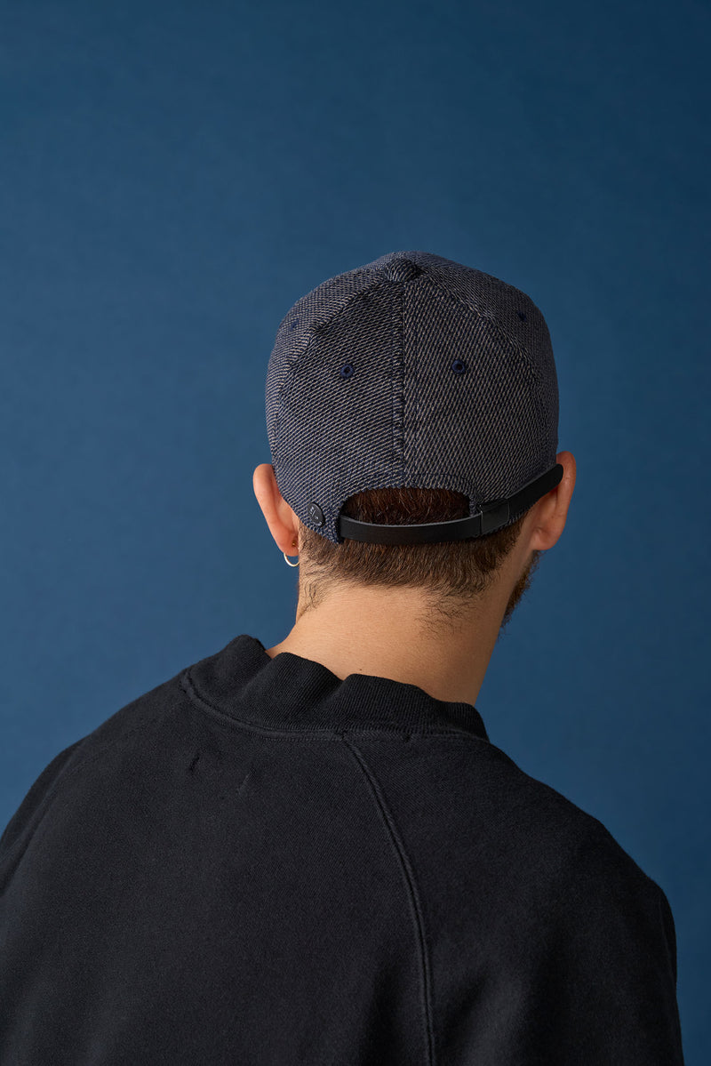 DEEP 6 PANEL CAP / PRINTED CODE / NAVY