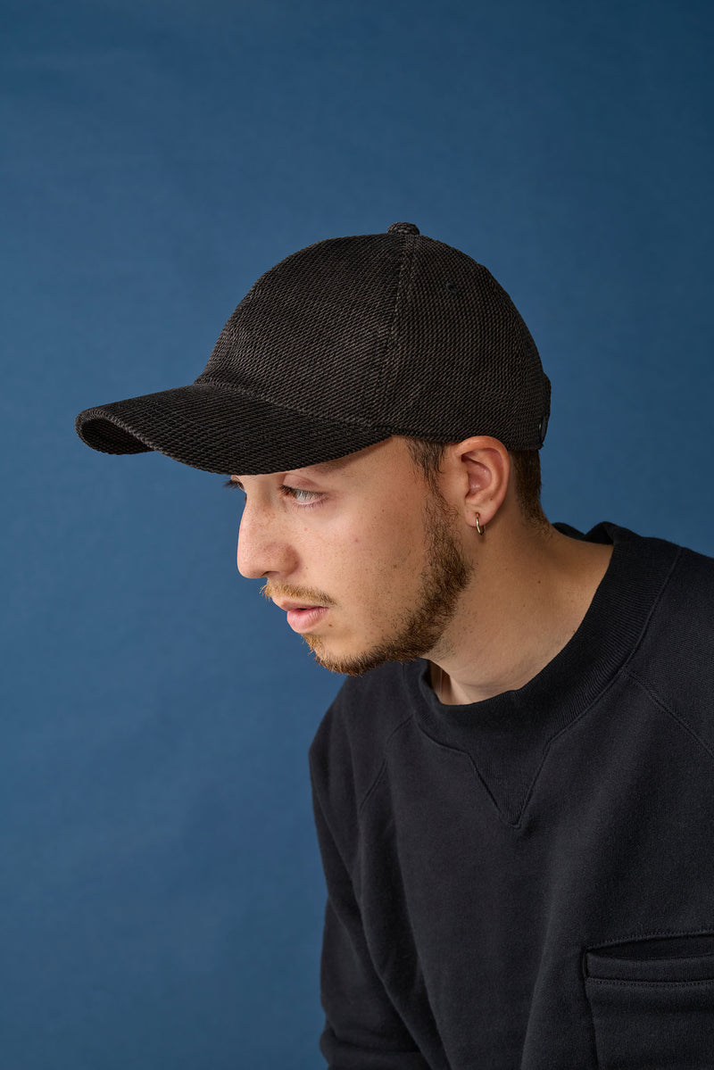 DEEP 6 PANEL CAP / PRINTED CODE / BLACK