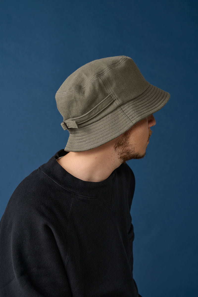 BAGGY HAT / ORGANIC FLANNEL / DARK OLIVE
