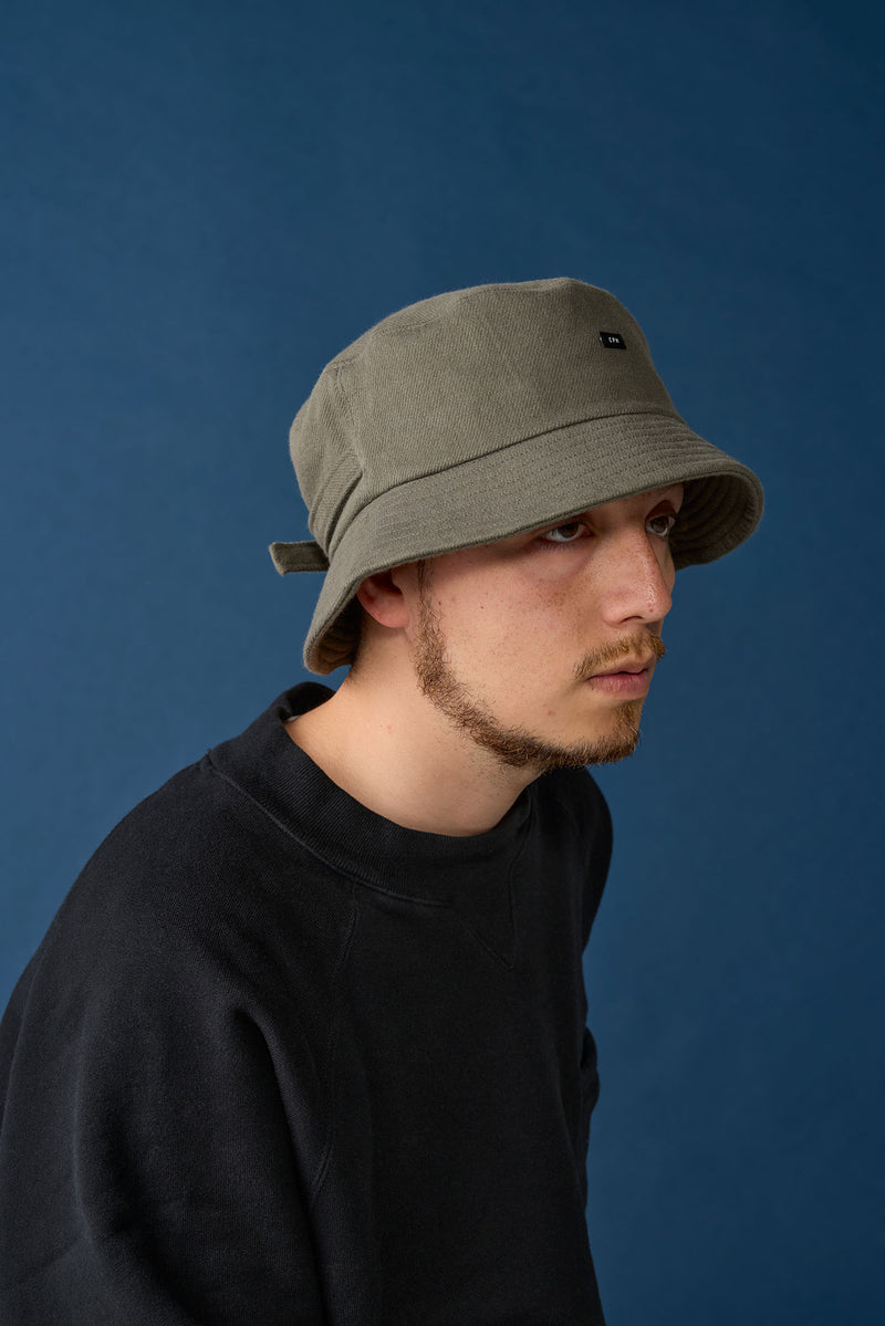 BAGGY HAT / ORGANIC FLANNEL / DARK OLIVE