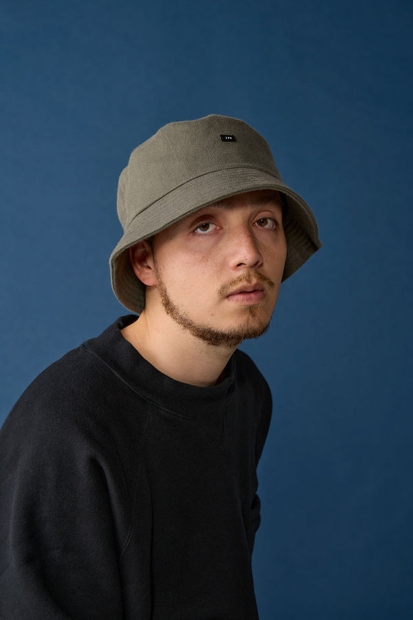 BAGGY HAT / ORGANIC FLANNEL / DARK OLIVE