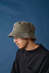 BAGGY HAT / ORGANIC FLANNEL / DARK OLIVE