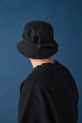 BAGGY HAT / ORGANIC FLANNEL / BLACK