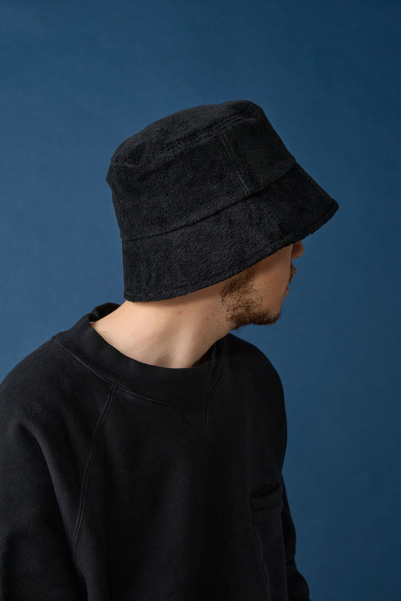 FULL BUCKET HAT / FLEECE BOA / BLACK