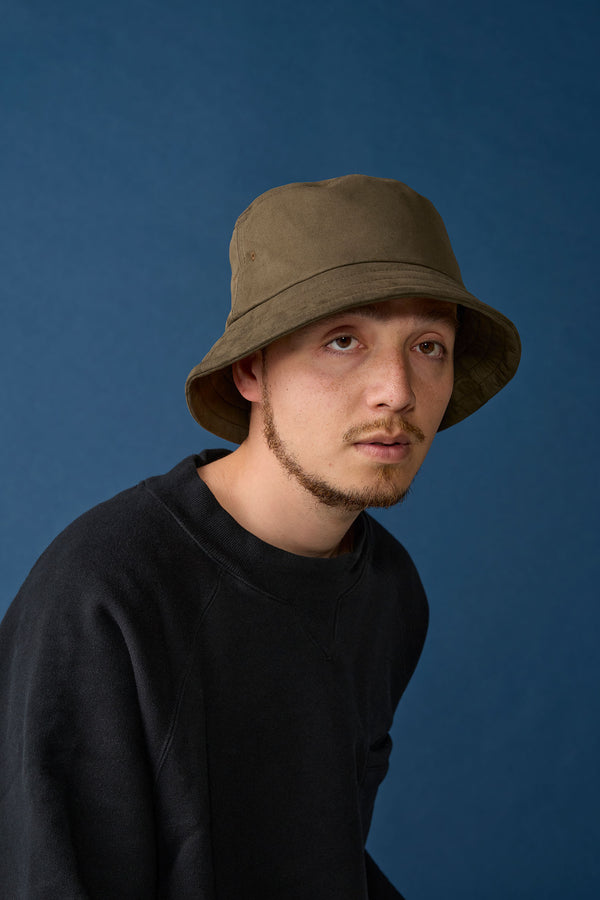 BUCKET HAT / SYNTHETIC SUEDE / OLIVE