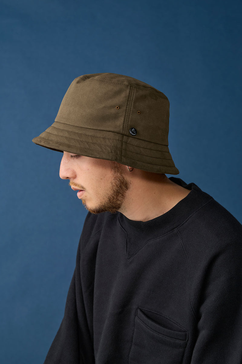 BUCKET HAT / SYNTHETIC SUEDE / OLIVE