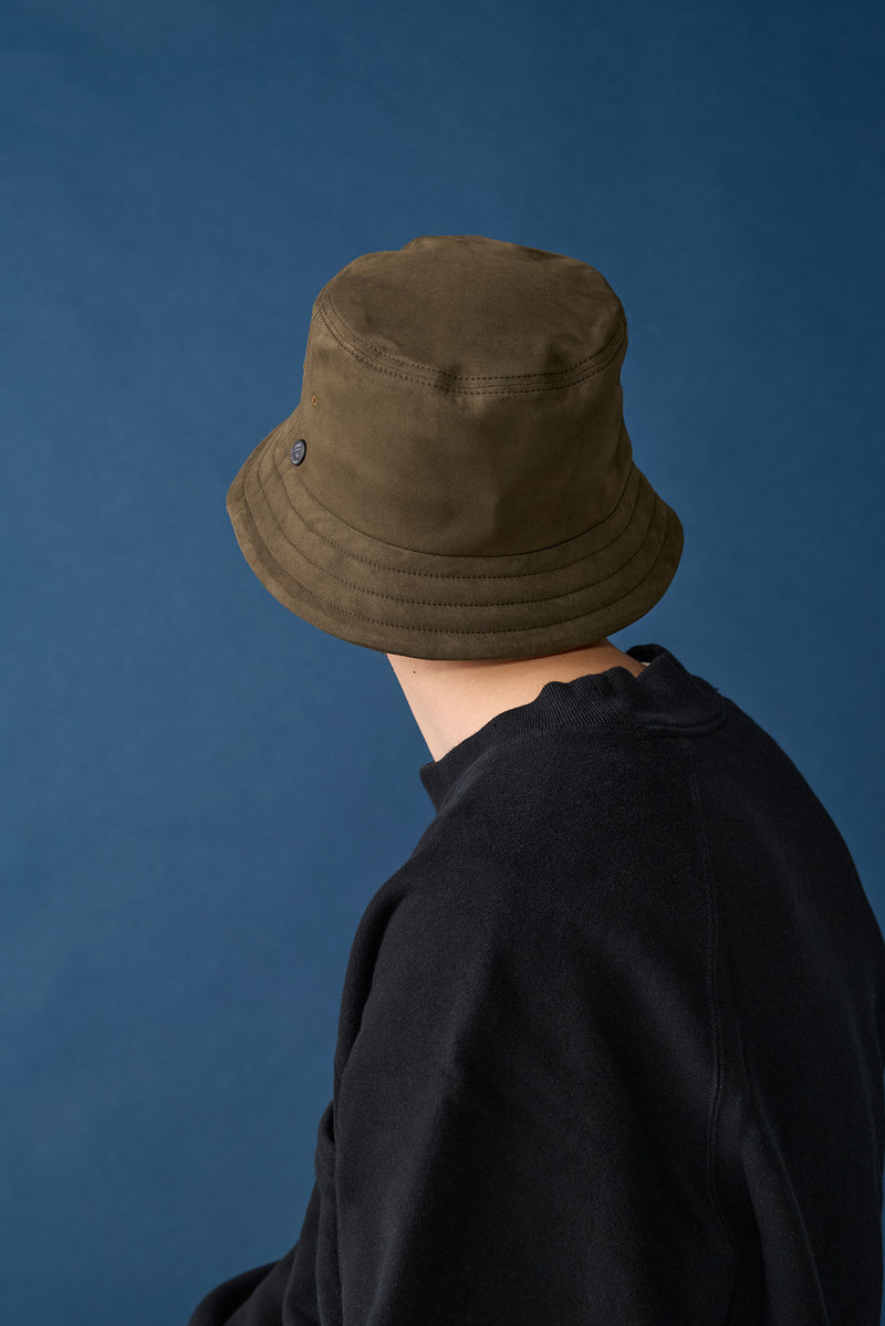 BUCKET HAT / SYNTHETIC SUEDE / OLIVE