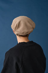 FLAT BERET / PRINTED CODE / BEIGE