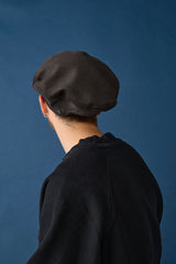 FLAT BERET / PRINTED CODE / BLACK