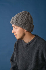 CUFF KNIT CAP / FAT WOOL / GRAY