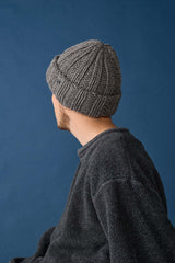 CUFF KNIT CAP / FAT WOOL / GRAY