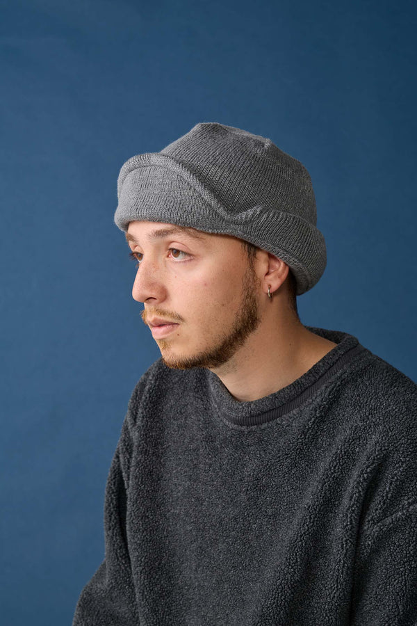 KNIT CAP / AVIATOR / GRAY