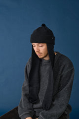 RABBIT KNIT / BALKY WOOL / BLACK
