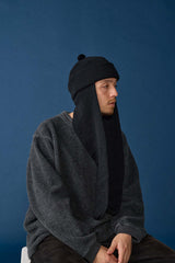 RABBIT KNIT / BALKY WOOL / BLACK