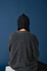 RABBIT KNIT / BALKY WOOL / BLACK
