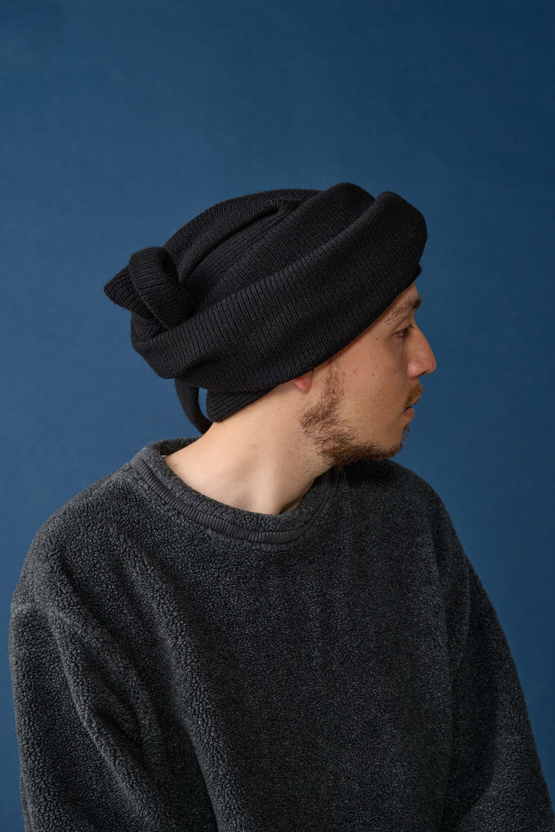 KNIT CAP / HEADWRAP / BLACK