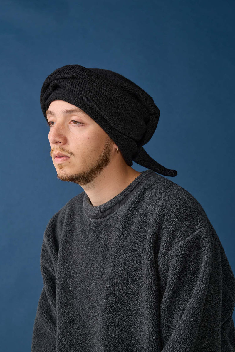 KNIT CAP / HEADWRAP / BLACK