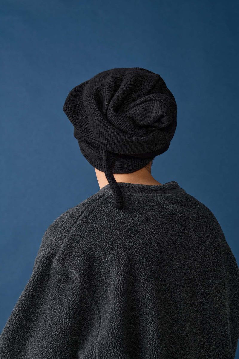 KNIT CAP / HEADWRAP / BLACK