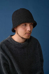 ［再入荷］HAND KNITTING / SAILOR HAT / BLACK