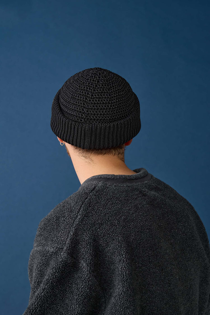 HAND KNITTING / FISHERMAN / BLACK