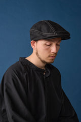 404DP HUNTING / DECK PIQUE / BLACK (WHITE STITCH)