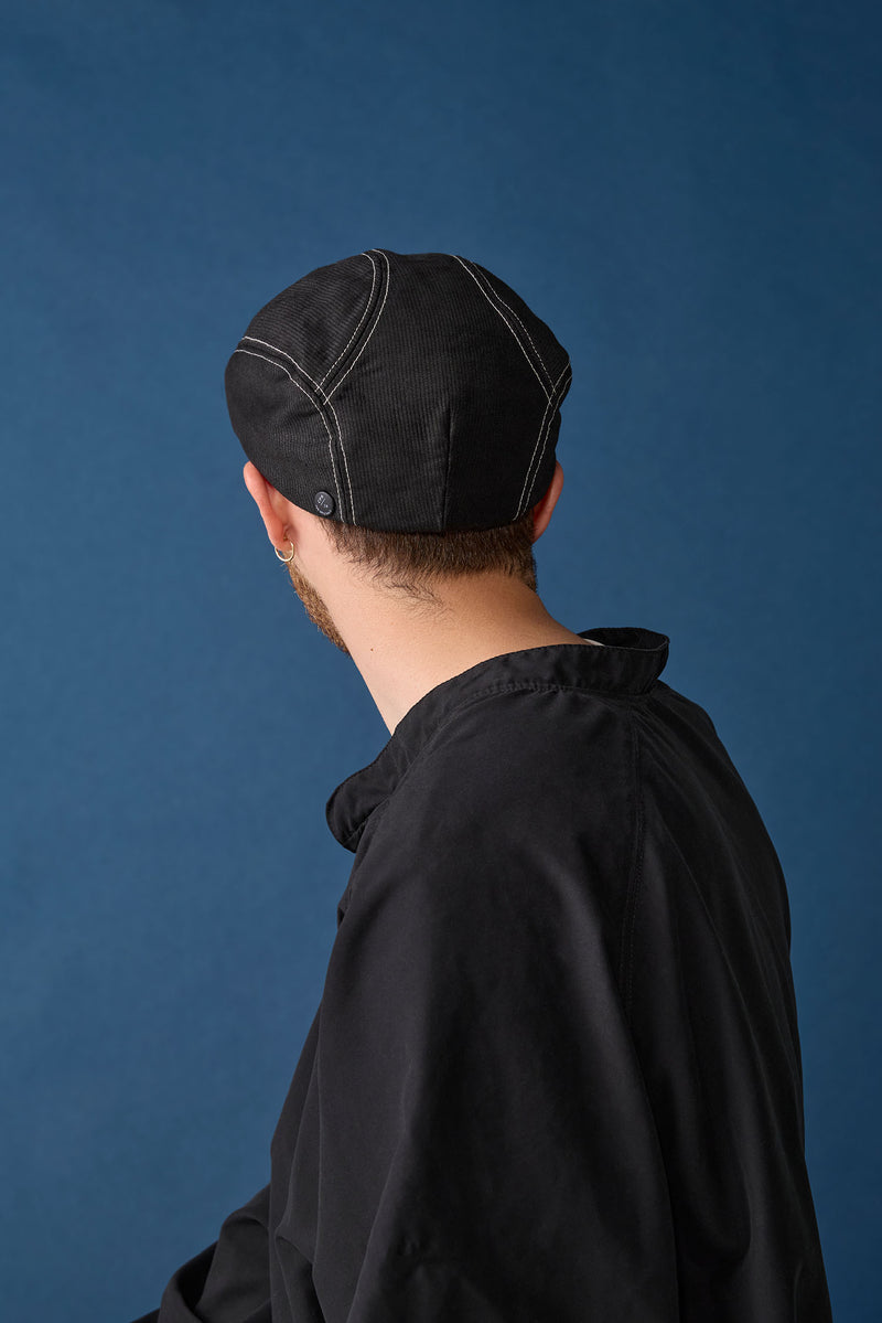 404DP HUNTING / DECK PIQUE / BLACK (WHITE STITCH)