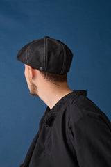 575DP CASQUETTE/ DECK PIQUE / BLACK(WHITE STITCH)