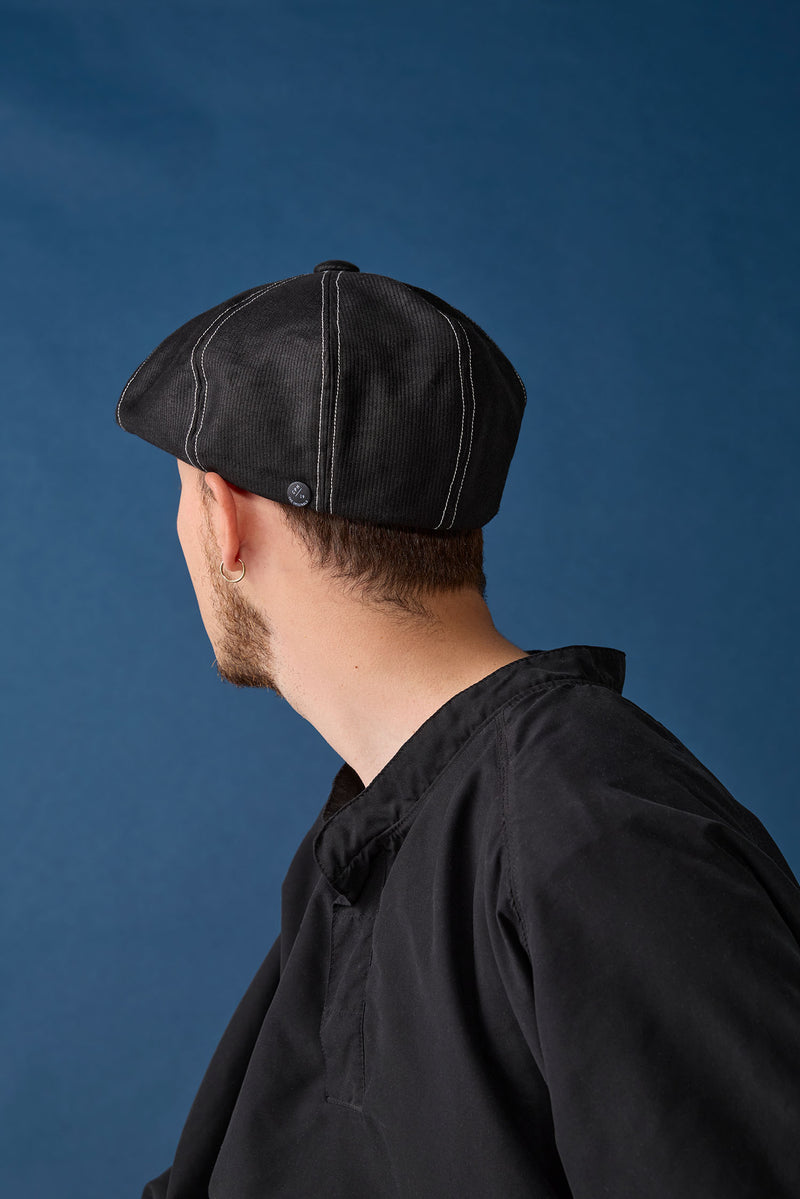 575DP CASQUETTE/ DECK PIQUE / BLACK(WHITE STITCH)