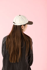 6 PANEL CAP / TWO TONE / BROWN & IVORY